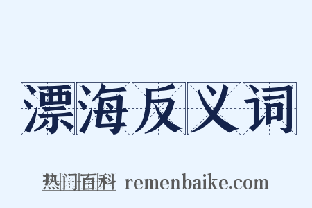 漂海反义词是什么意思的图片